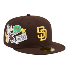 San Diego Padres City Patch 59FIFTY Fitted Hat Brown