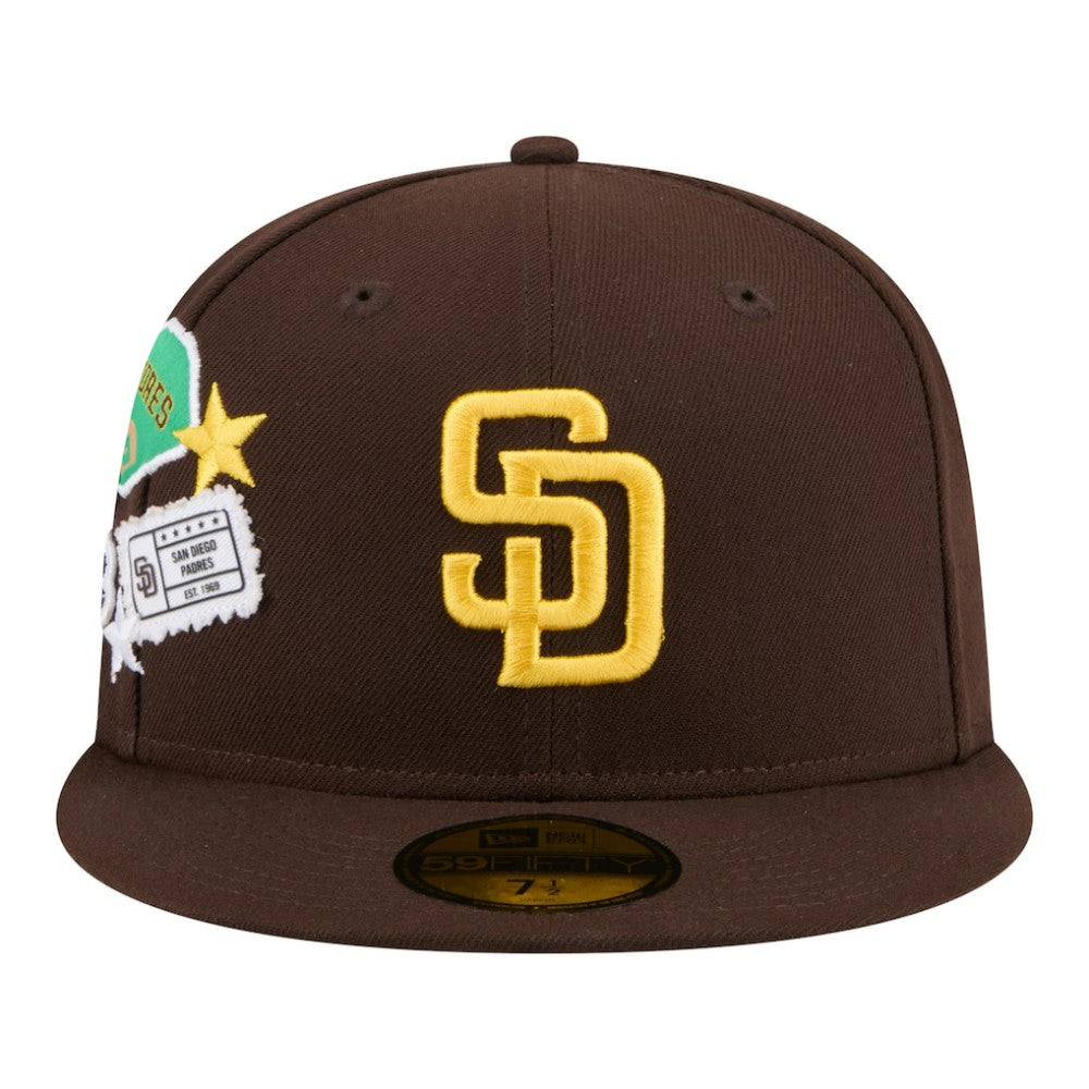 San Diego Padres City Patch 59FIFTY Fitted Hat Brown