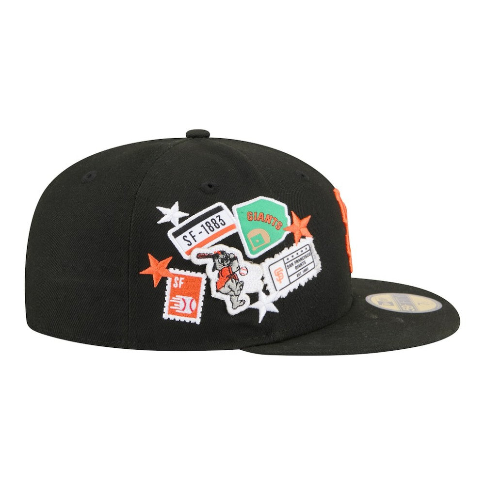 San Francisco Giants City Patch 59FIFTY Fitted Hat Black
