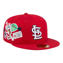 St. Louis Cardinals City Patch 59FIFTY Fitted Hat Red