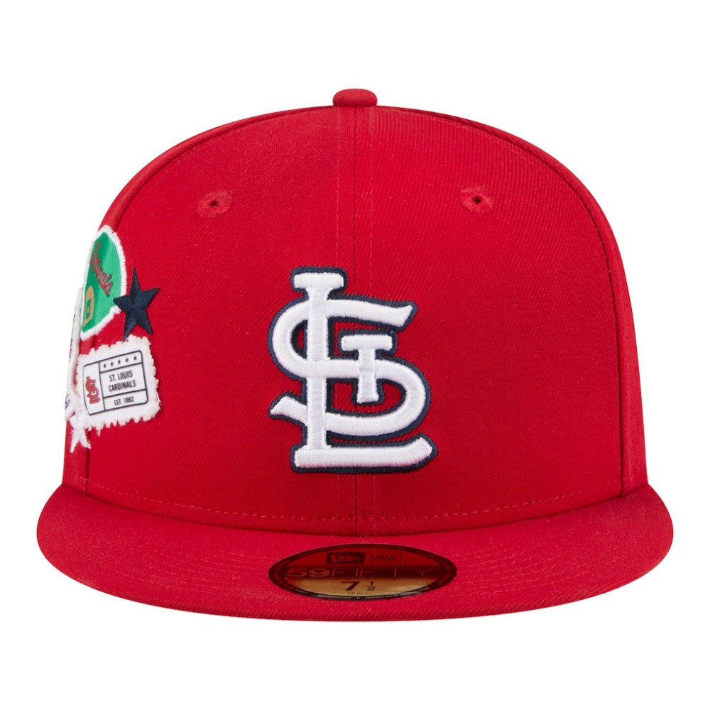 St. Louis Cardinals City Patch 59FIFTY Fitted Hat Red