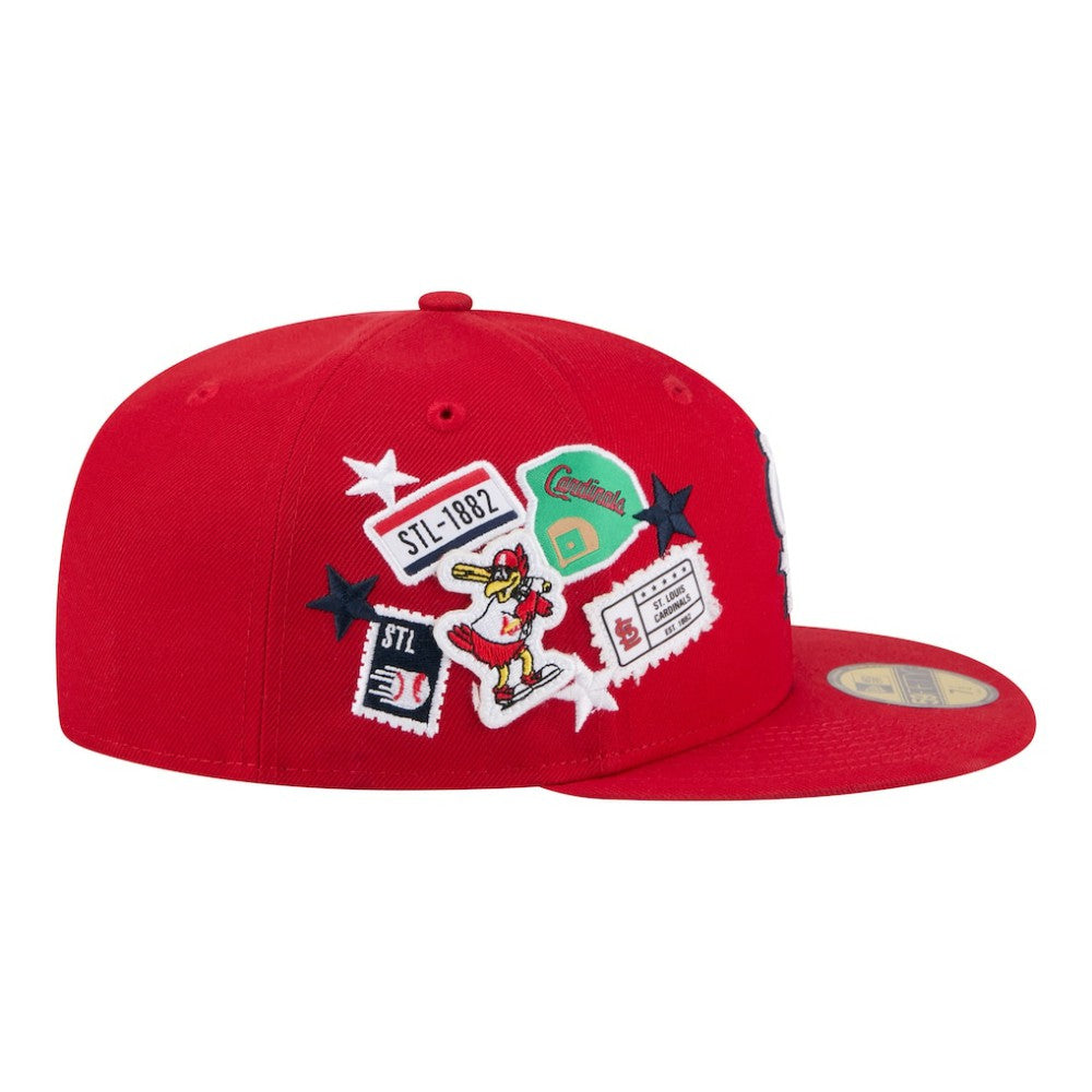St. Louis Cardinals City Patch 59FIFTY Fitted Hat Red