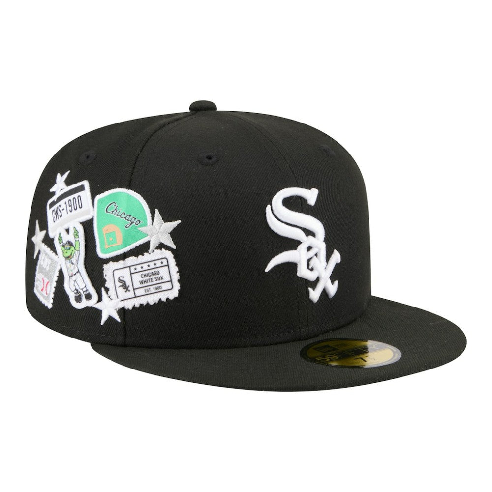 Chicago White Sox City Patch 59FIFTY Fitted Hat Black
