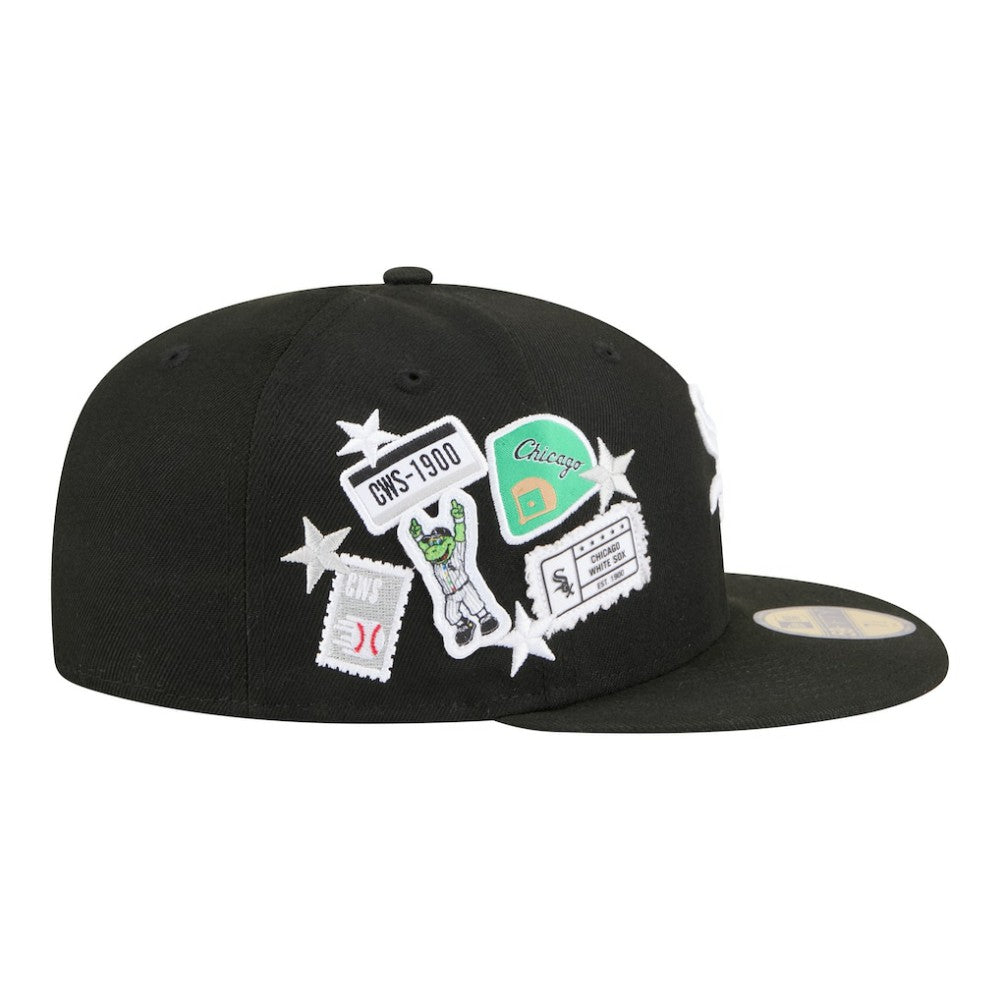 Chicago White Sox City Patch 59FIFTY Fitted Hat Black