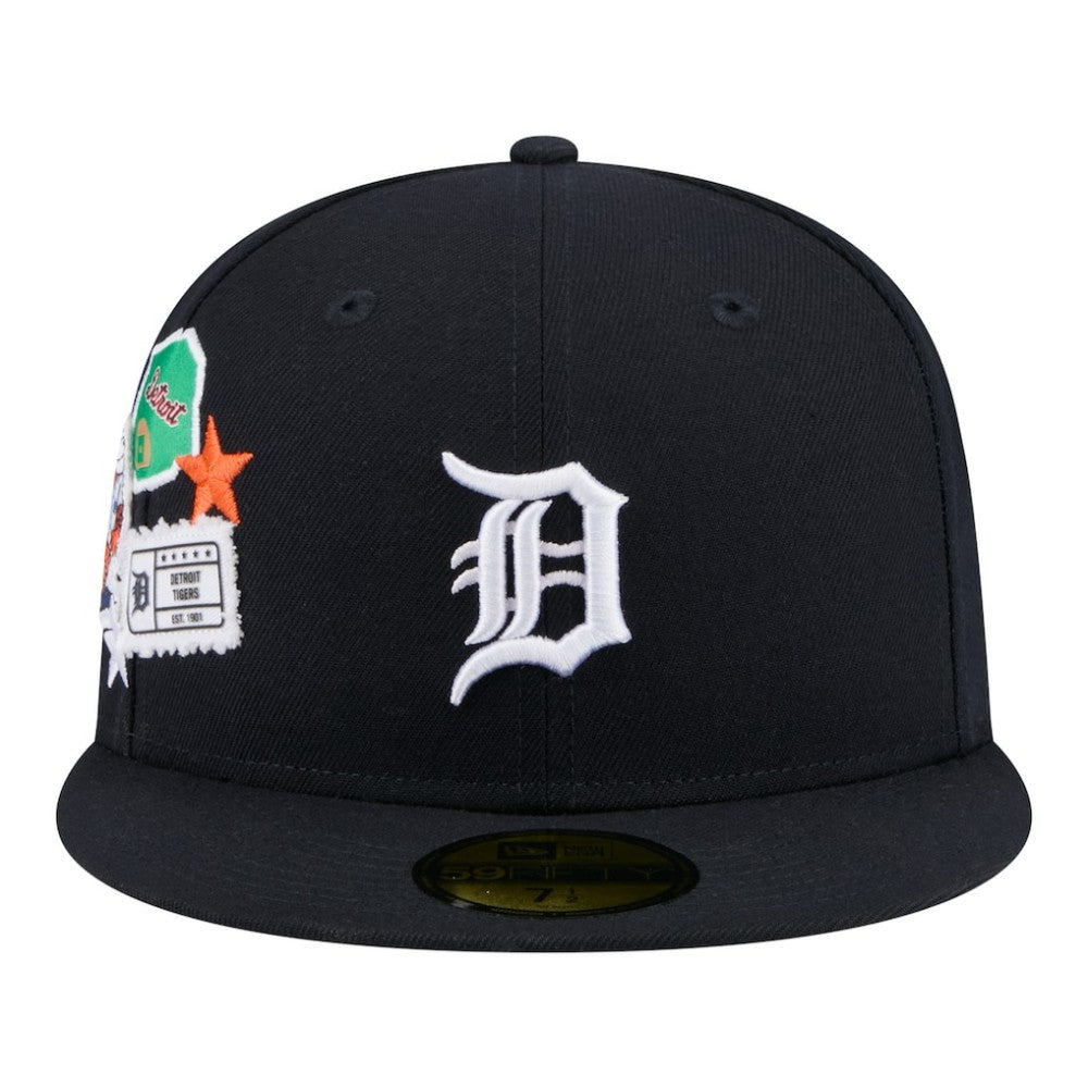Detroit Tigers City Patch 59FIFTY Fitted Hat Navy