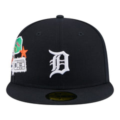 Detroit Tigers City Patch 59FIFTY Fitted Hat Navy