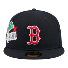 Boston Red Sox City Patch 59FIFTY Fitted Hat Navy