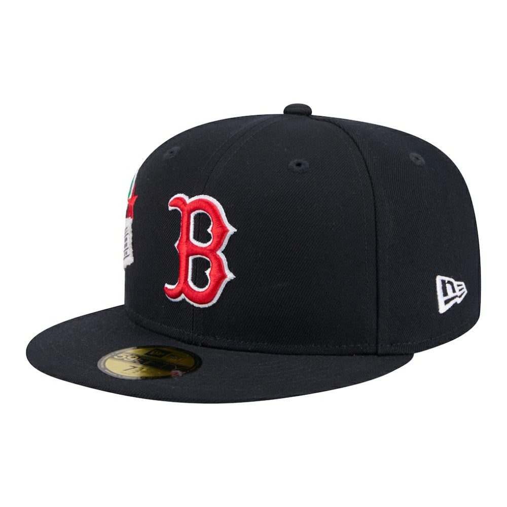 Boston Red Sox City Patch 59FIFTY Fitted Hat Navy