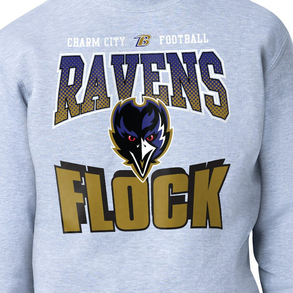 Baltimore Ravens Starter Comic Style Sweatshirt - Gray cheap