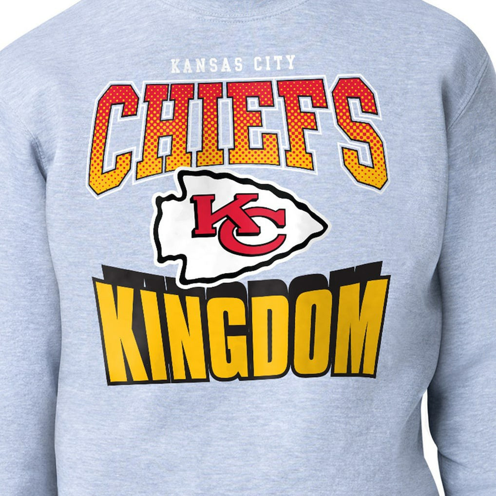 Kansas City Chiefs Starter Comic Style Sweatshirt - Gray outlet