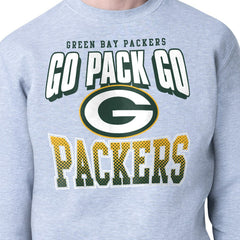 Green Bay Packers Starter Comic Style Sweatshirt - Gray for sale
