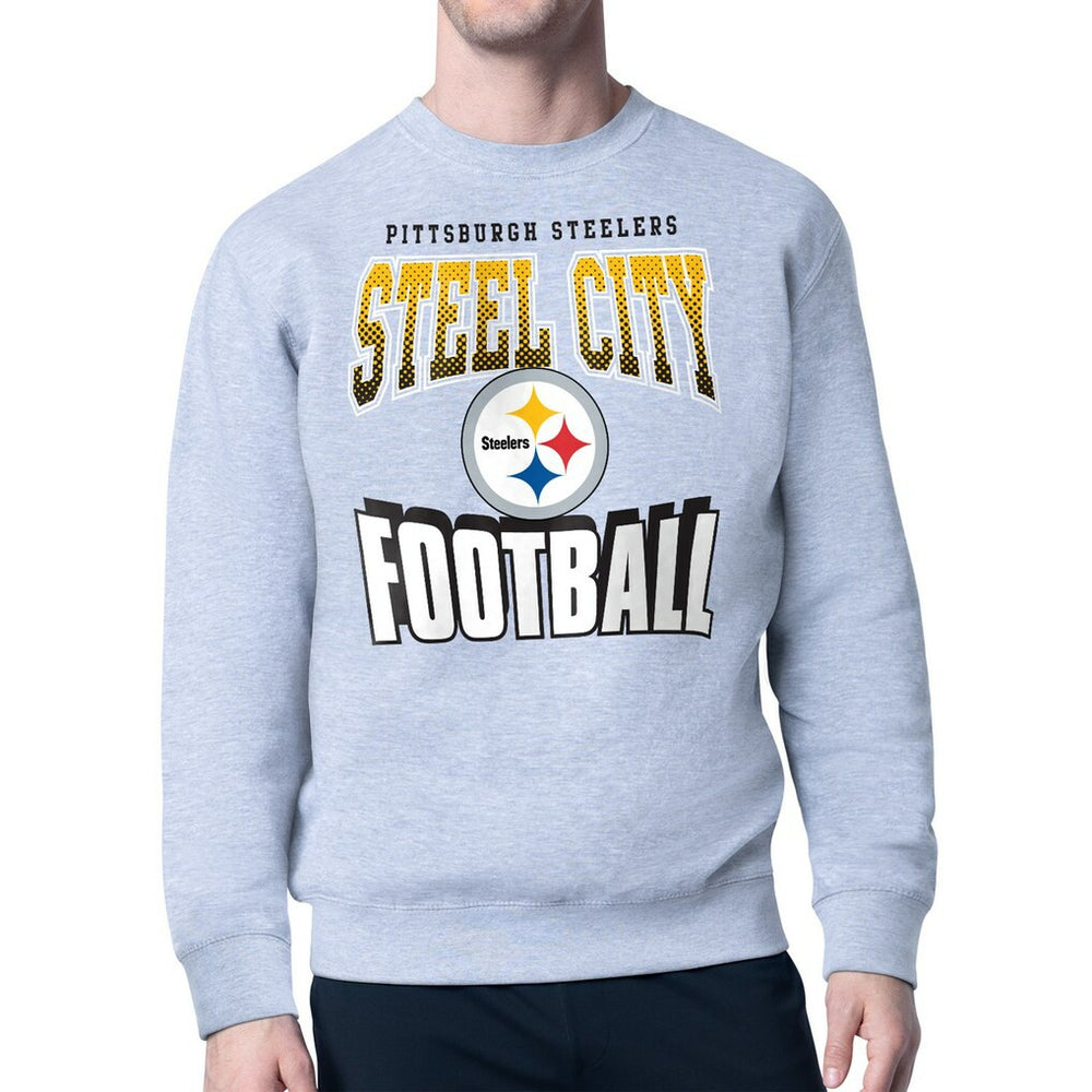 Pittsburgh Steelers Starter Comic Style Sweatshirt - Gray sale