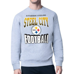 Pittsburgh Steelers Starter Comic Style Sweatshirt - Gray sale