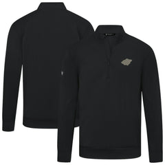 Minnesota Wild Levelwear Copper Upright Quarter-Zip Pullover - Black Pullover