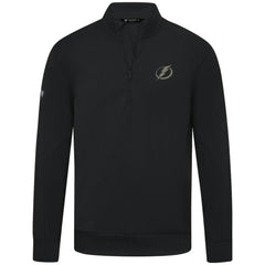 Tampa Bay Lightning Levelwear Copper Upright Quarter-Zip Pullover - Black Pullover