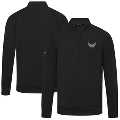 Washington Capitals Levelwear Copper Upright Quarter-Zip Pullover - Black Pullover