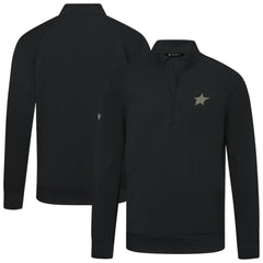Dallas Stars Levelwear Copper Upright Quarter-Zip Pullover - Black Pullover
