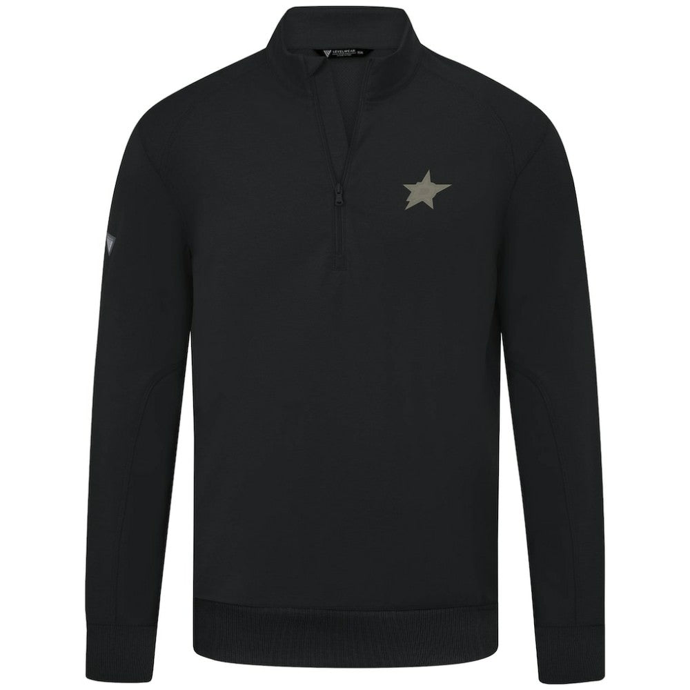 Dallas Stars Levelwear Copper Upright Quarter-Zip Pullover - Black Pullover