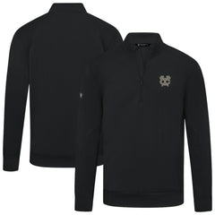 Chicago Blackhawks Levelwear Copper Upright Quarter-Zip Pullover - Black Pullover
