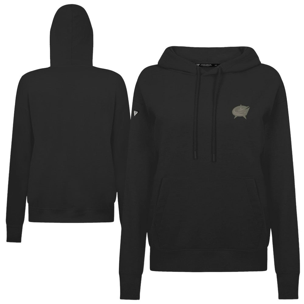 Columbus Blue Jackets Levelwear Women's Adorn Copper Hoodie - Black Hoodies