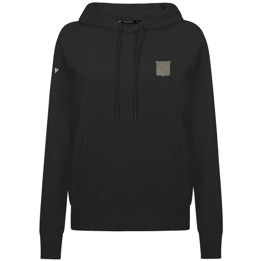 New York Rangers Levelwear Women's Adorn Copper Hoodie - Black Hoodies