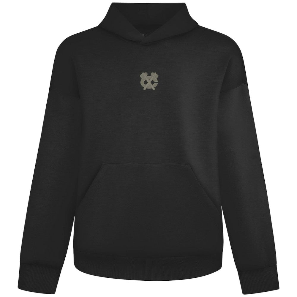 Chicago Blackhawks Levelwear Luxe Signature Copper Hoodie - Black Hoodies