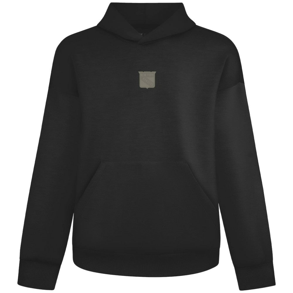 New York Rangers Levelwear Luxe Signature Copper Hoodie - Black Hoodies