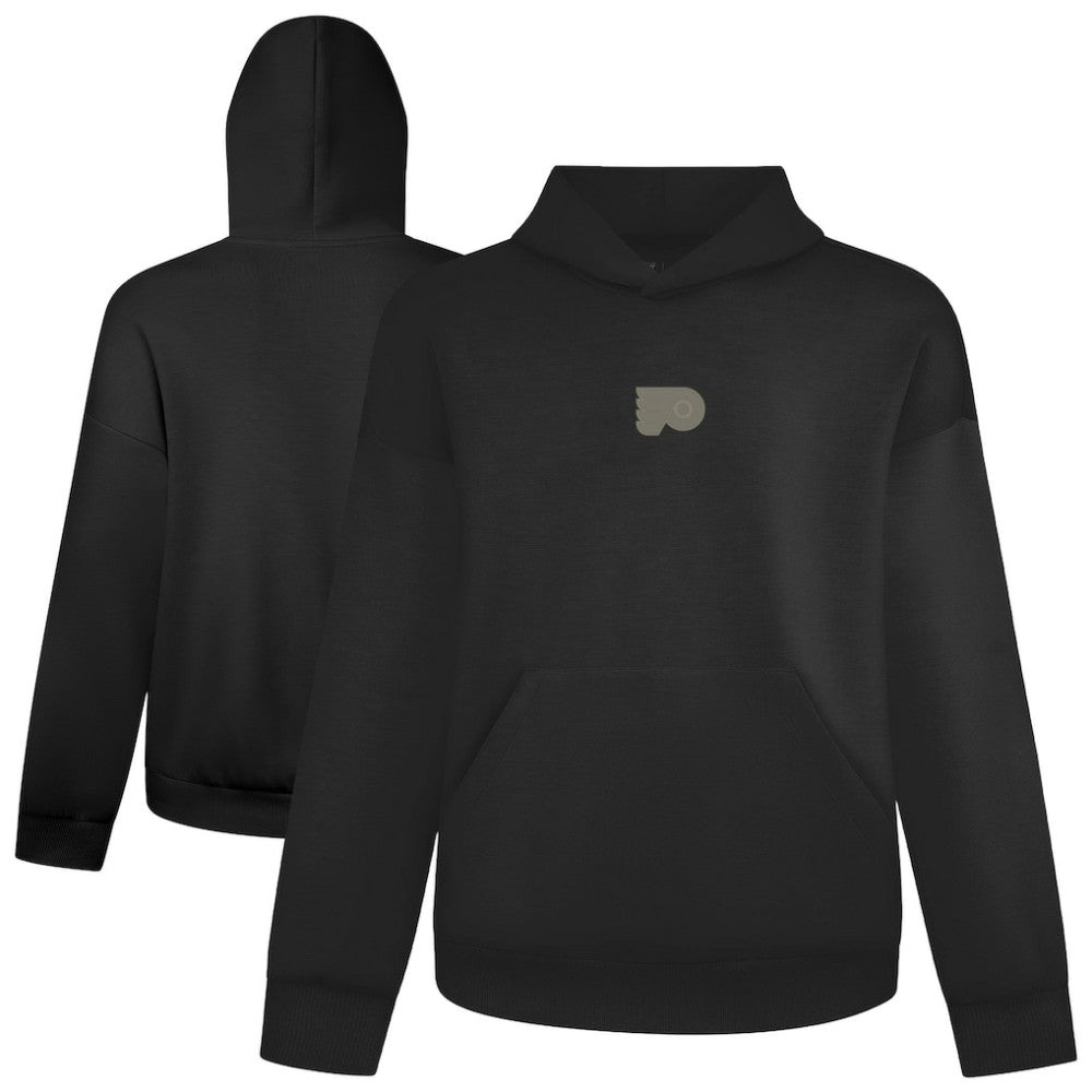Philadelphia Flyers Levelwear Luxe Signature Copper Hoodie - Black Hoodies