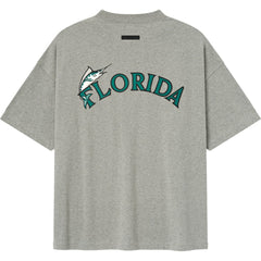 Florida Marlins Fear of God x MLB 90's Fit T-Shirt Heather Gray
