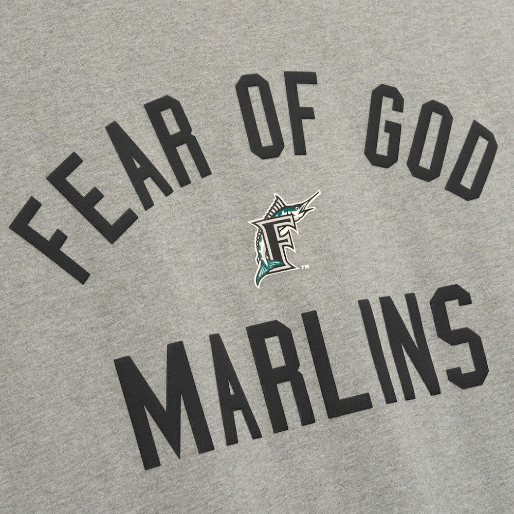 Florida Marlins Fear of God x MLB 90's Fit T-Shirt Heather Gray