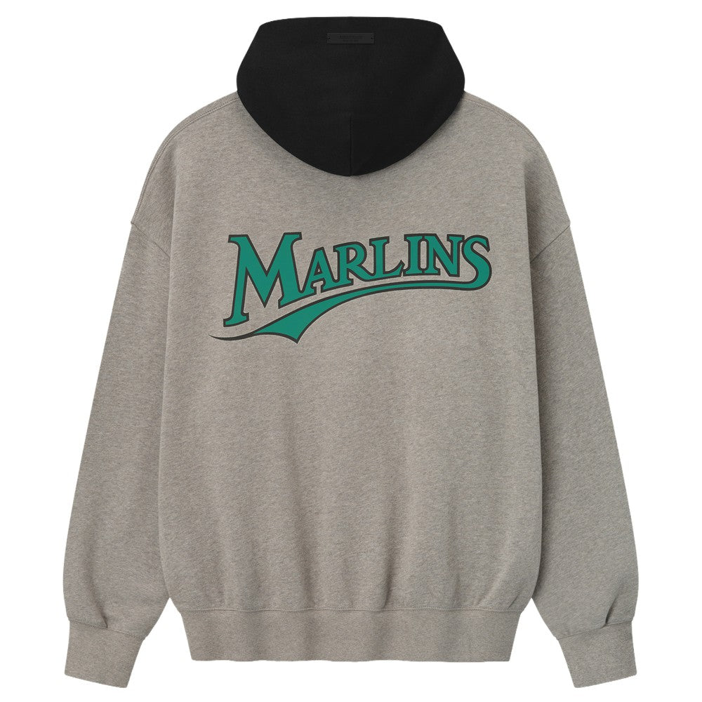 Florida Marlins Fear of God x MLB Sport Fit Hoodie Warm Heather Gray/Black