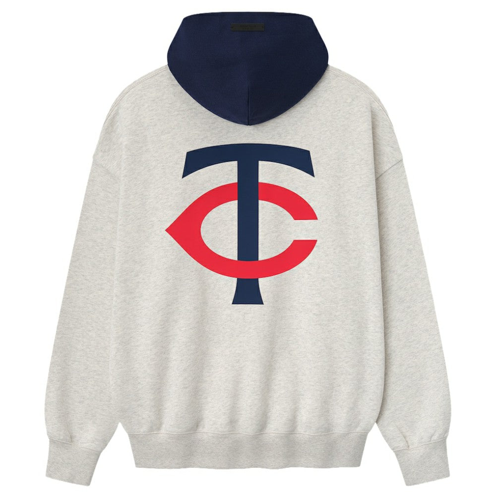 Minnesota Twins Fear of God x MLB Sport Fit Hoodie Light Heather Gray/Navy