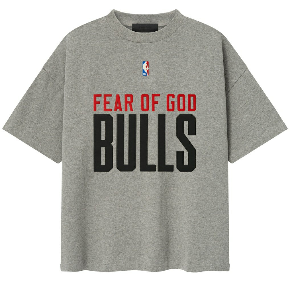 Chicago Bulls Fear of God x NBA Unisex 90s T-Shirt sale - Heather Gray discount
