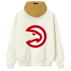 Atlanta Hawks Fear of God x NBA Unisex Sport Hoodie - Cream/Yellow cheap