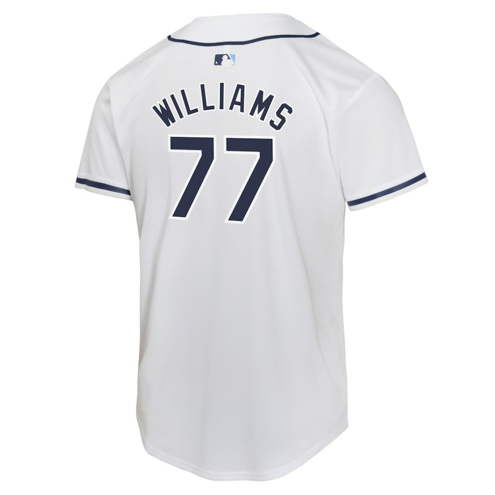 Carson Williams Tampa Bay Rays Youth Home Player Game Jersey White