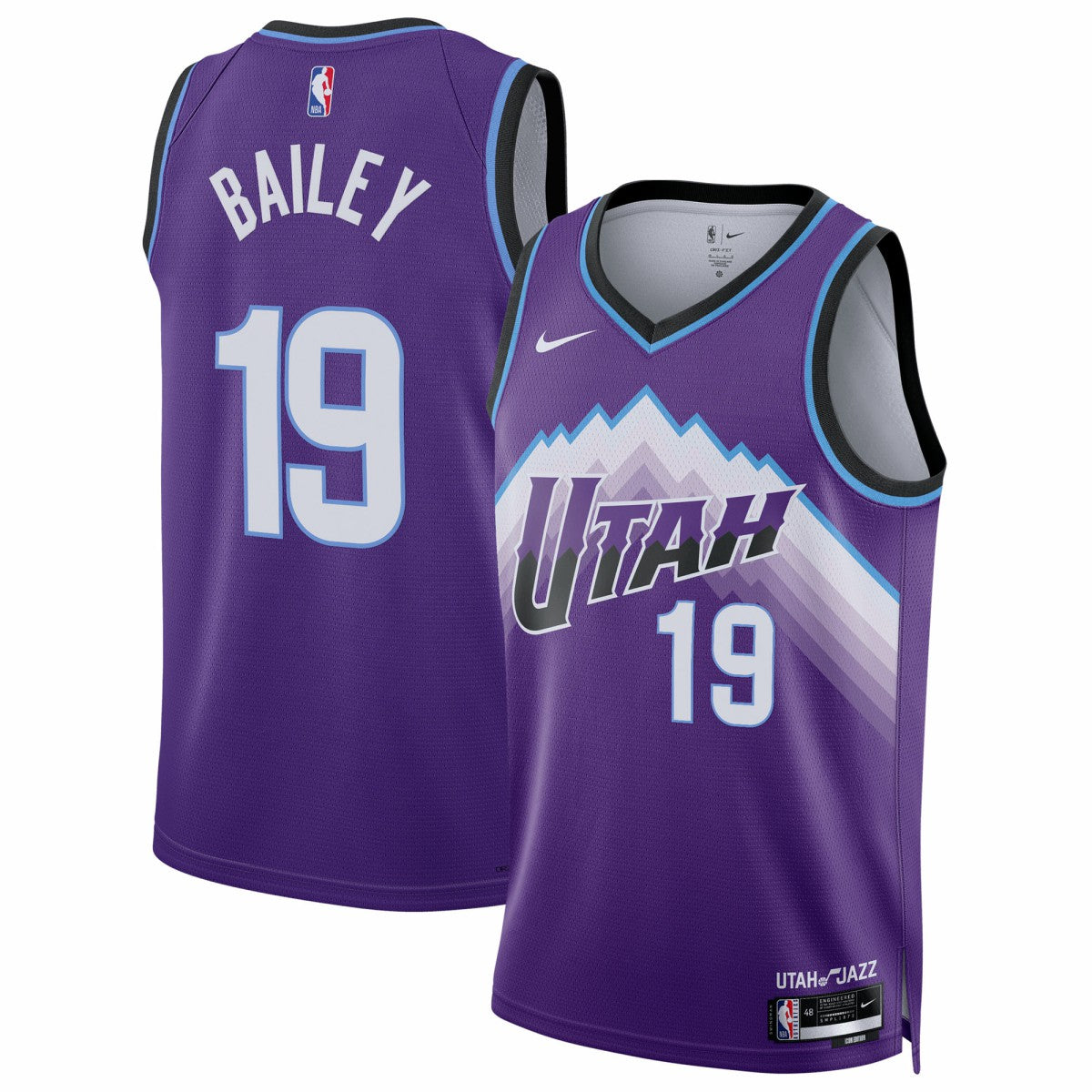 Ace Bailey Utah Jazz Unisex Swingman Jersey - Icon Edition - Purple discount