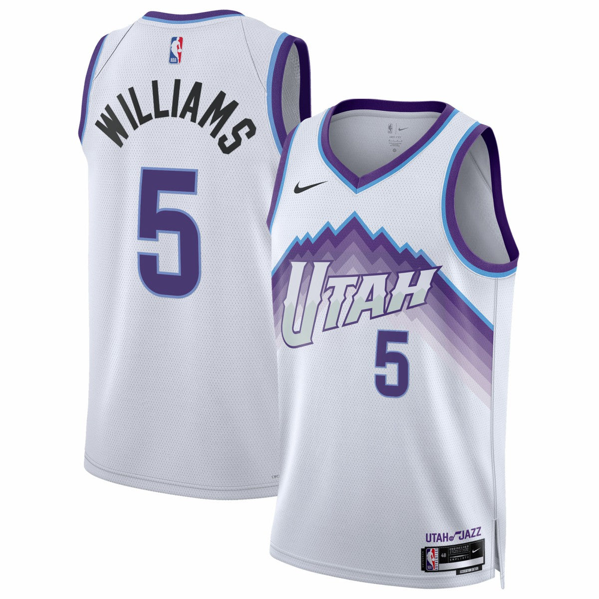 Cody Williams Utah Jazz Unisex Swingman Jersey - Association Edition - White cheap