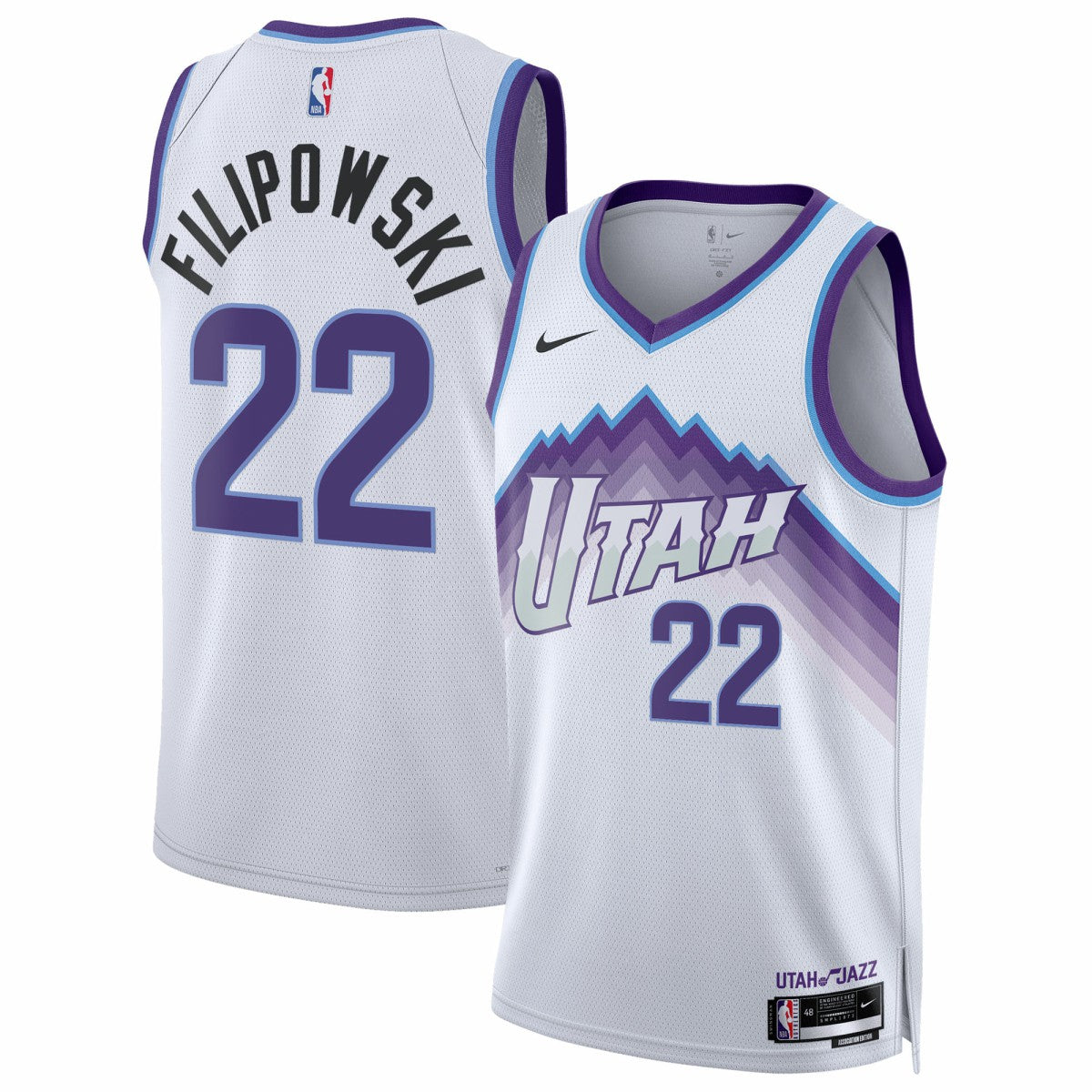 Kyle Filipowski Utah Jazz Unisex Swingman Jersey - Association Edition - White on sale