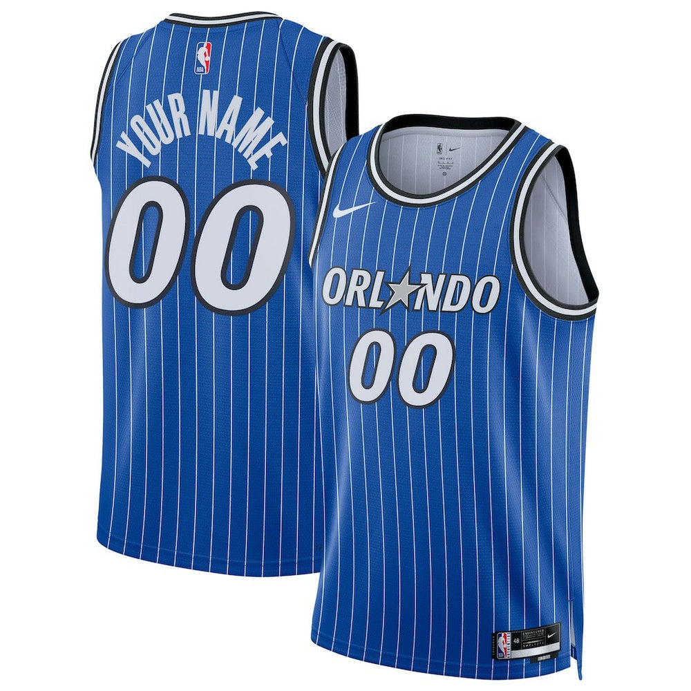 Orlando Magic Unisex Swingman Custom Jersey - Icon Edition - Blue cheap