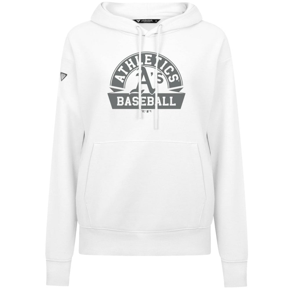 Athletics Levelwear Women's Adorn Banner Arch Hoodie White