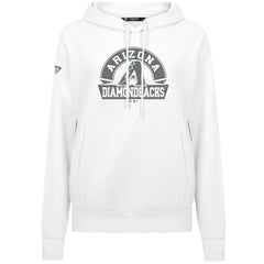 Arizona Diamondbacks Levelwear Women's Adorn Banner Arch Hoodie White