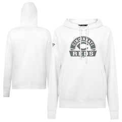 Cincinnati Reds Levelwear Women's Adorn Banner Arch Hoodie White