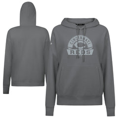 Cincinnati Reds Levelwear Women's Adorn Banner Arch Hoodie Stone
