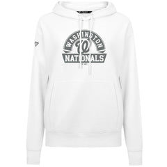 Washington Nationals Levelwear Women's Adorn Banner Arch Hoodie White