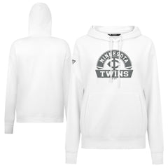 Minnesota Twins Levelwear Women's Adorn Banner Arch Hoodie White