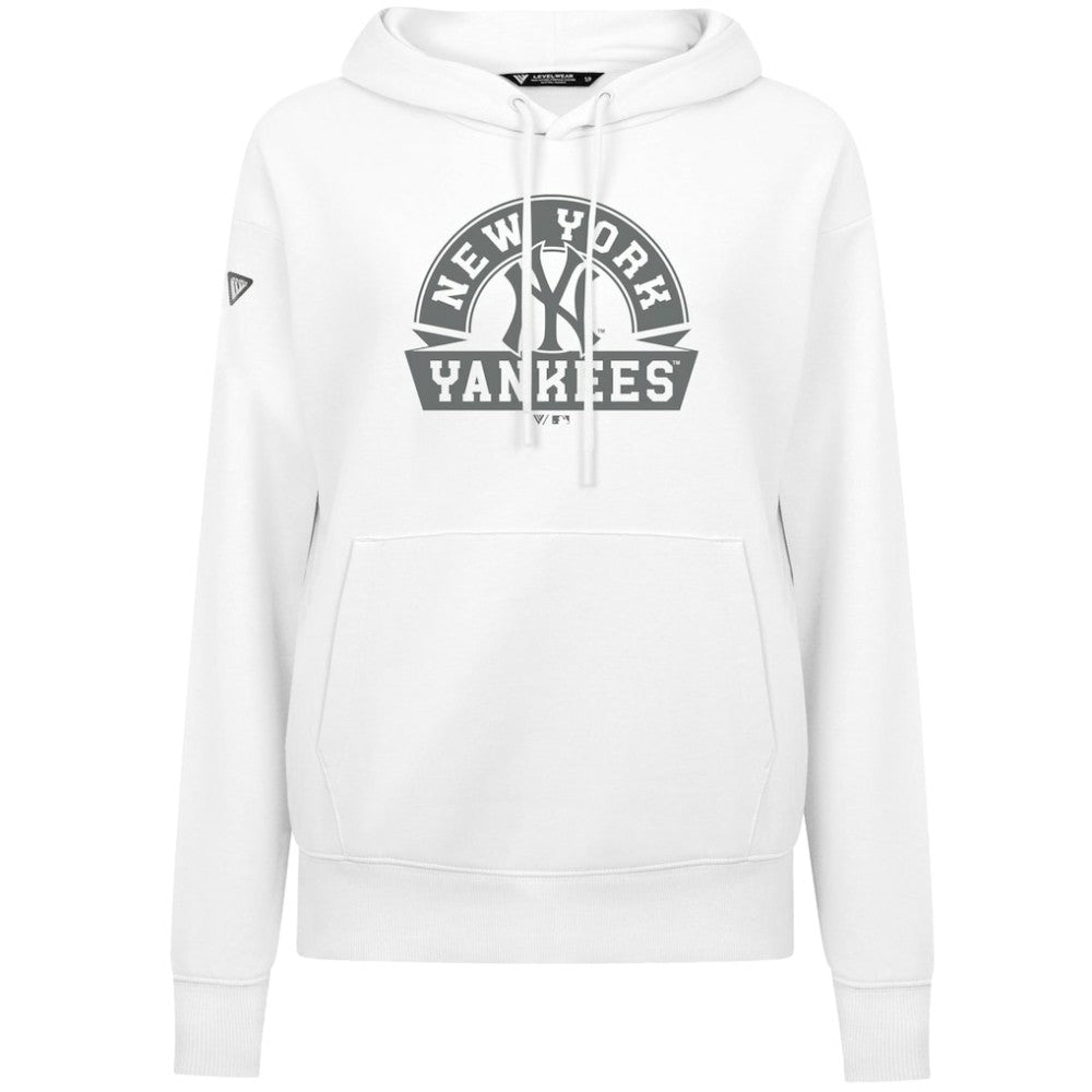 New York Yankees Levelwear Women's Adorn Banner Arch Hoodie White