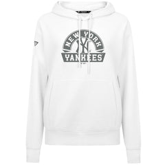 New York Yankees Levelwear Women's Adorn Banner Arch Hoodie White