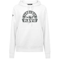 Tampa Bay Rays Levelwear Women's Adorn Banner Arch Hoodie White