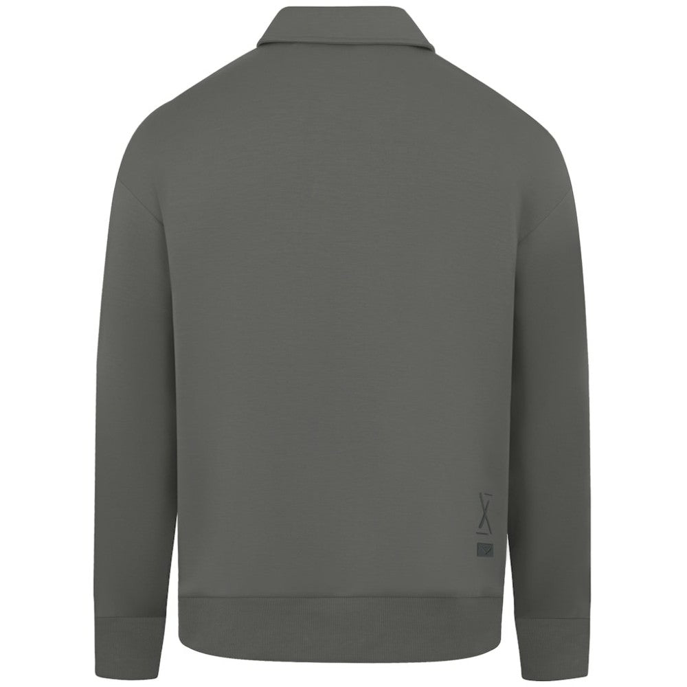 Philadelphia Phillies Levelwear Women's Canmore Chenille Logo Quarter-Zip Top Stone