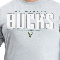 Milwaukee Bucks G-III Sports by Carl Banks Adaptive Printed Mesh Effect Long Sleeve T-Shirt - Gray online